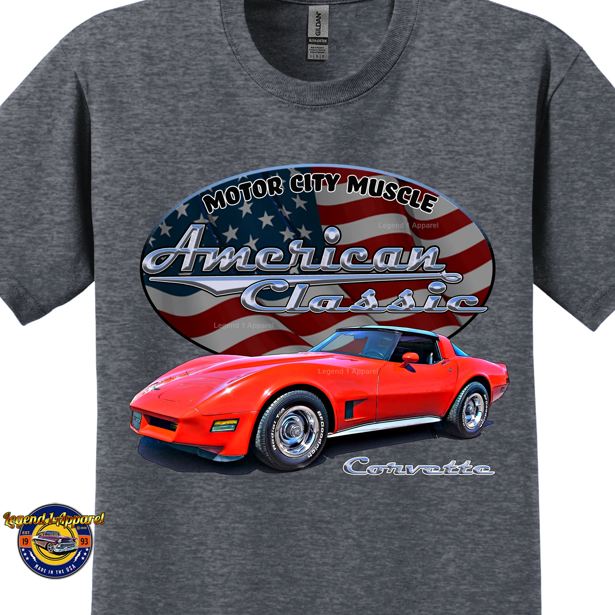 1980 Chevrolet C3 Corvette - American Classic Muscle Car T-shirt