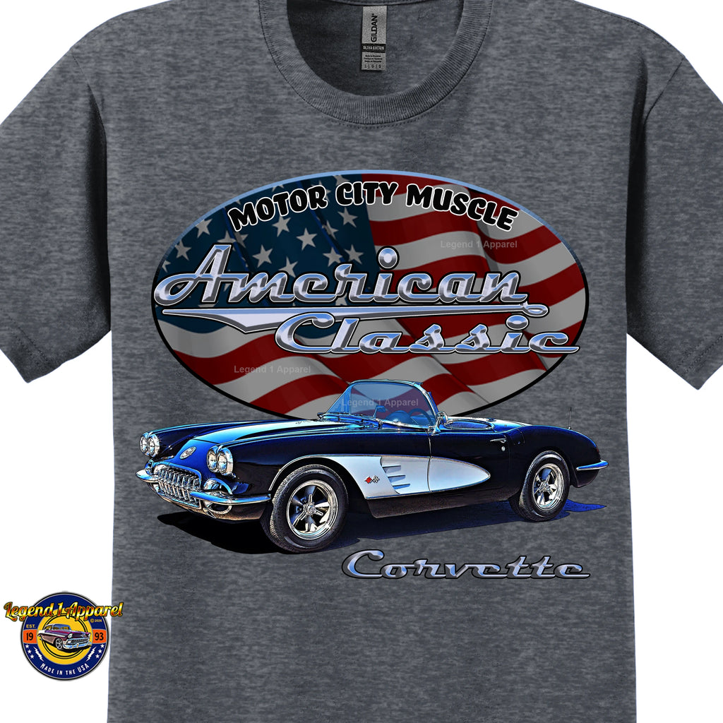 1960 Chevrolet C1 Corvette - American Classic Muscle Car T-shirt