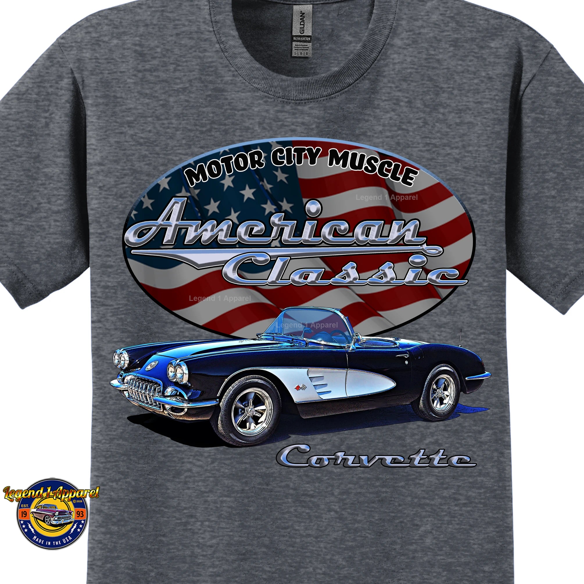 1960 Chevrolet C1 Corvette - American Classic Muscle Car T-shirt