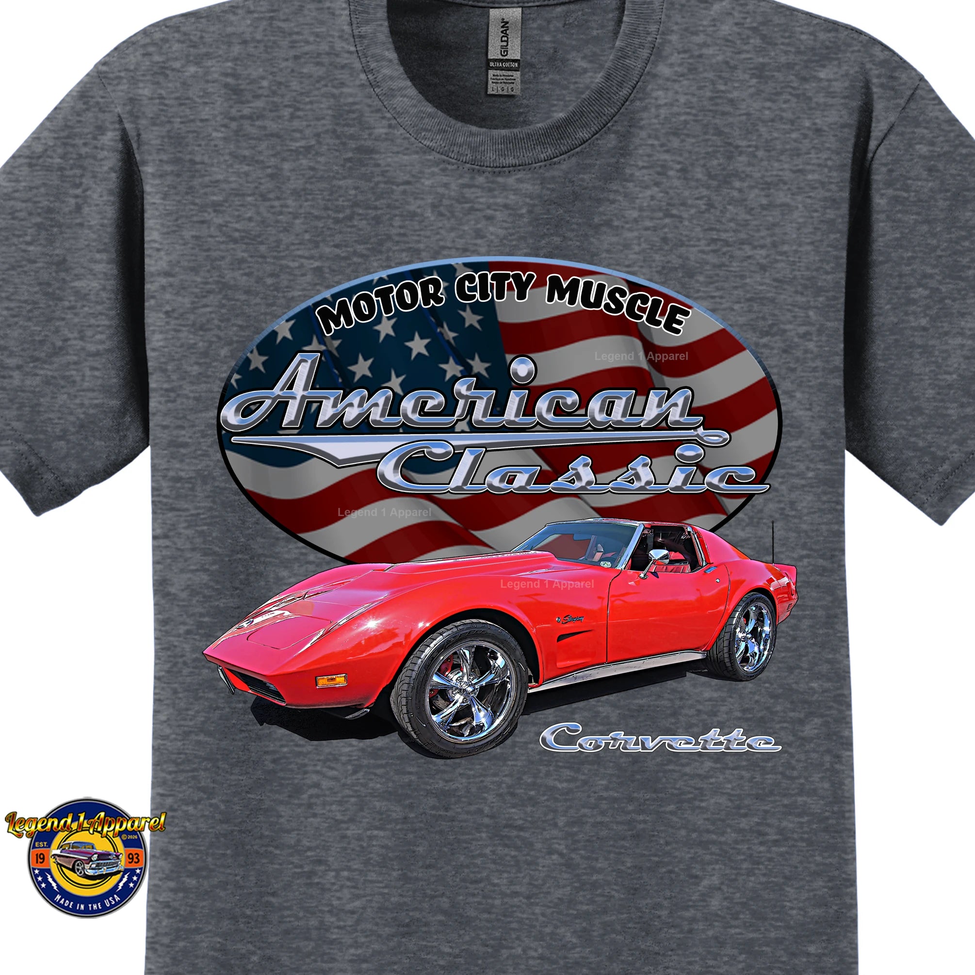 1974 Chevrolet C3 Corvette - American Classic Muscle Car T-shirt