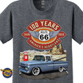 1960 Chevrolet Pick up Classic Truck Graphic Tee – Route 66 100 Years T-Shirt