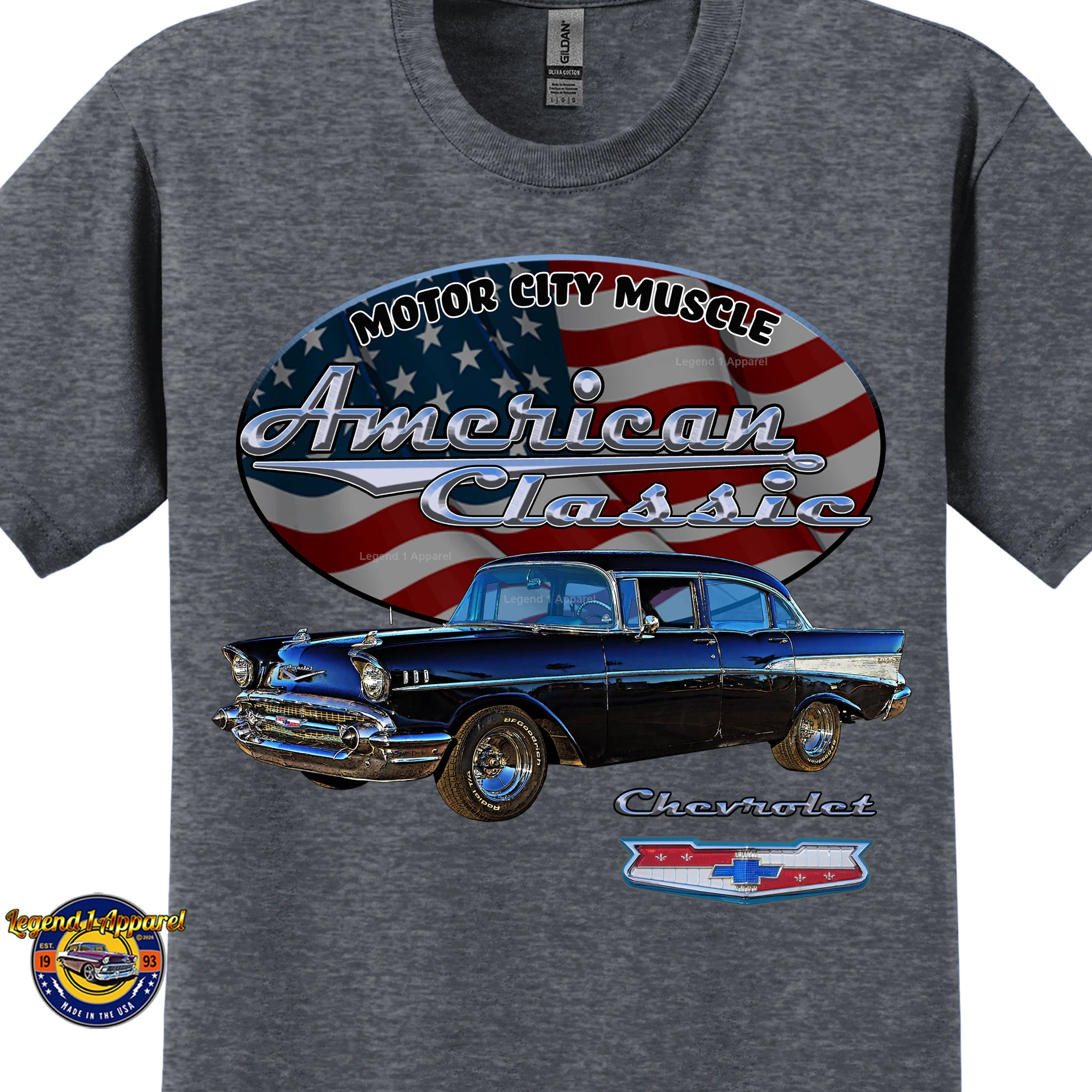 1957 Chevrolet Bel Air Sedan - American Classic Muscle Car T-shirt