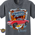 1967 Chevrolet Corvette C2 American Muscle T-Shirt – 67 Chevy Classic Car Graphic Tee