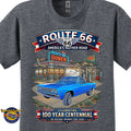 1966 Chevrolet El Camino Classic Truck Graphic Tee – Route 66 Centennial T-Shirt