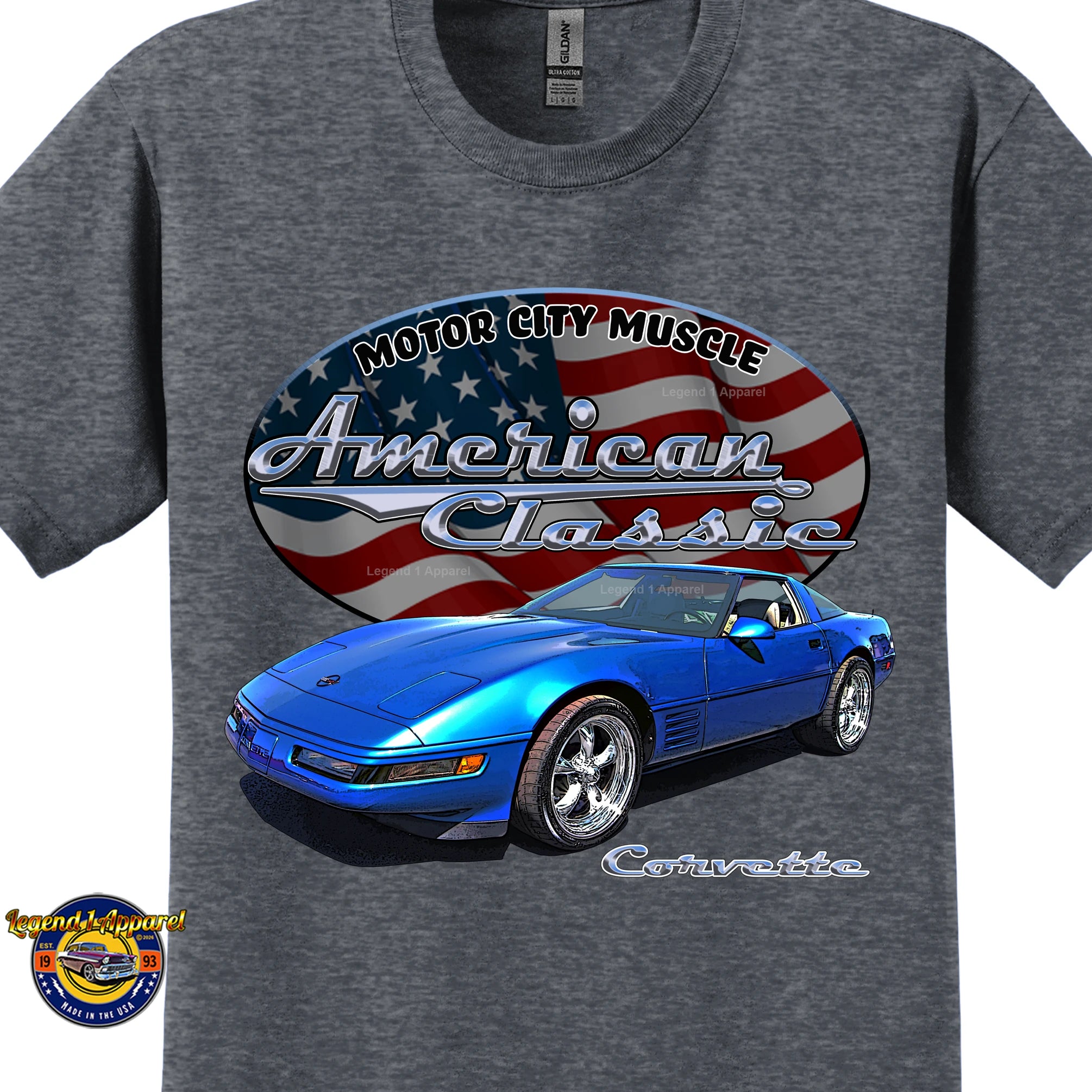 1992 Chevrolet C4 Corvette - American Classic Muscle Car T-shirt