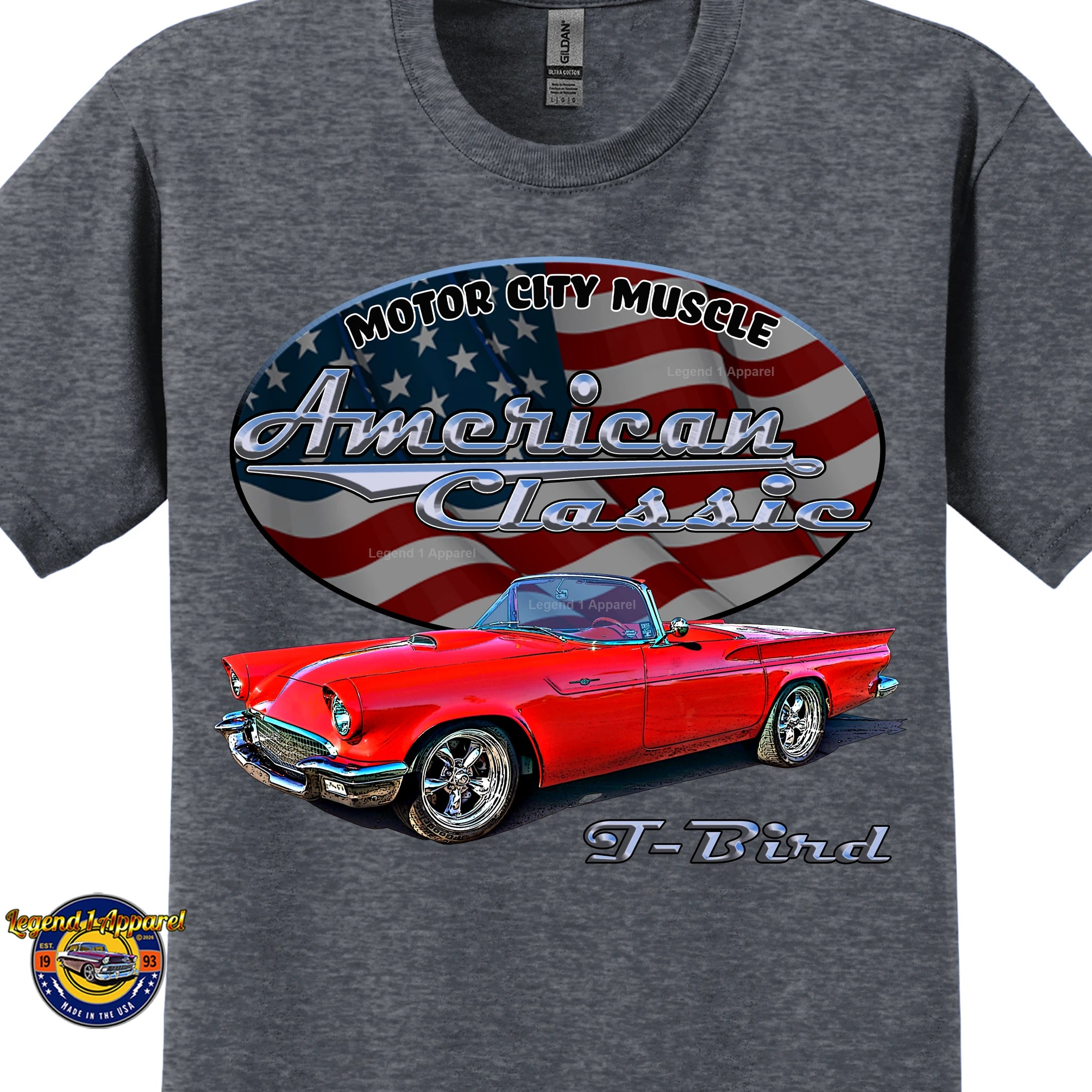 1957 Ford Thunderbird - American Classic Muscle Car T-shirt