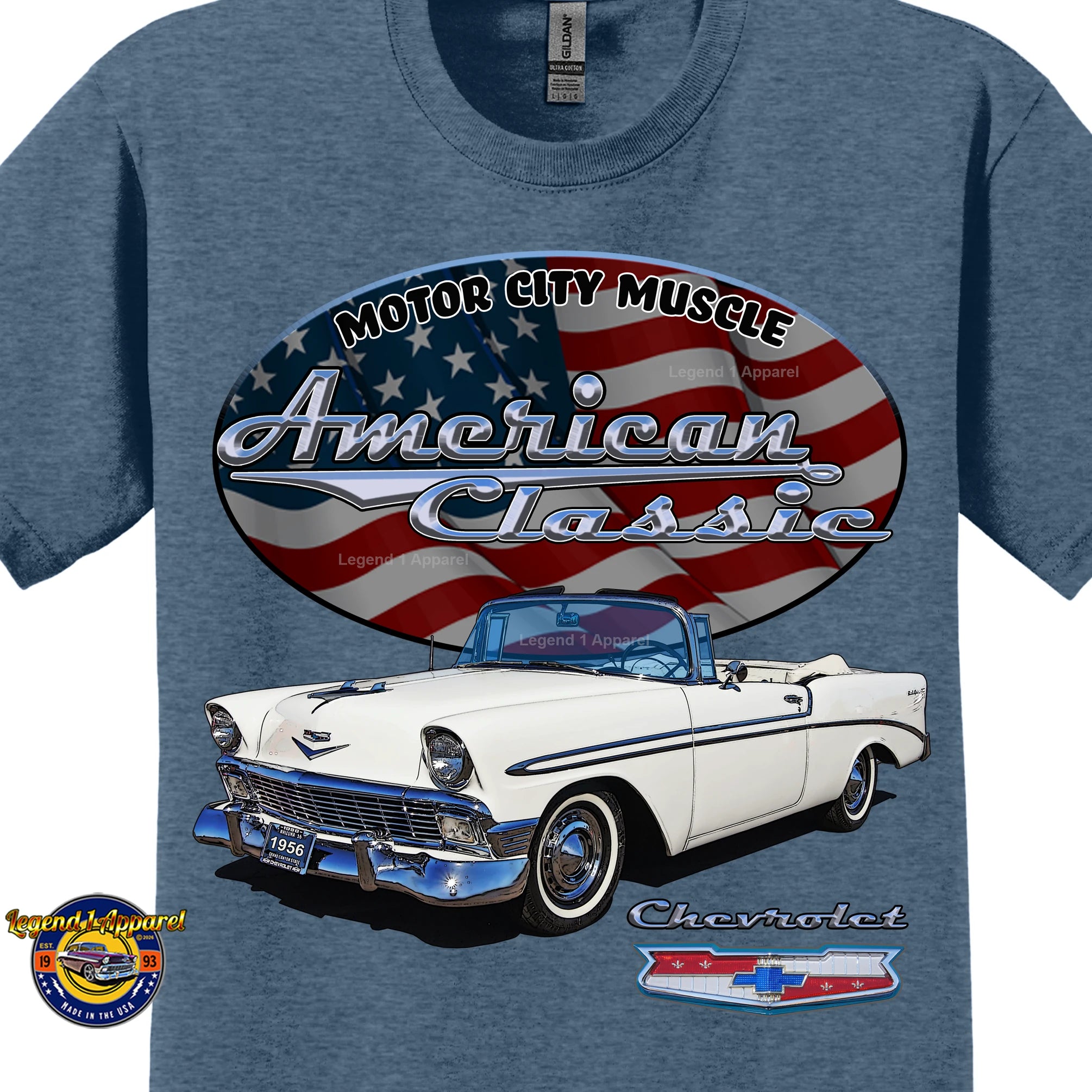 1956 Chevrolet Bel Air Convertible - American Classic Muscle Car T-shirt