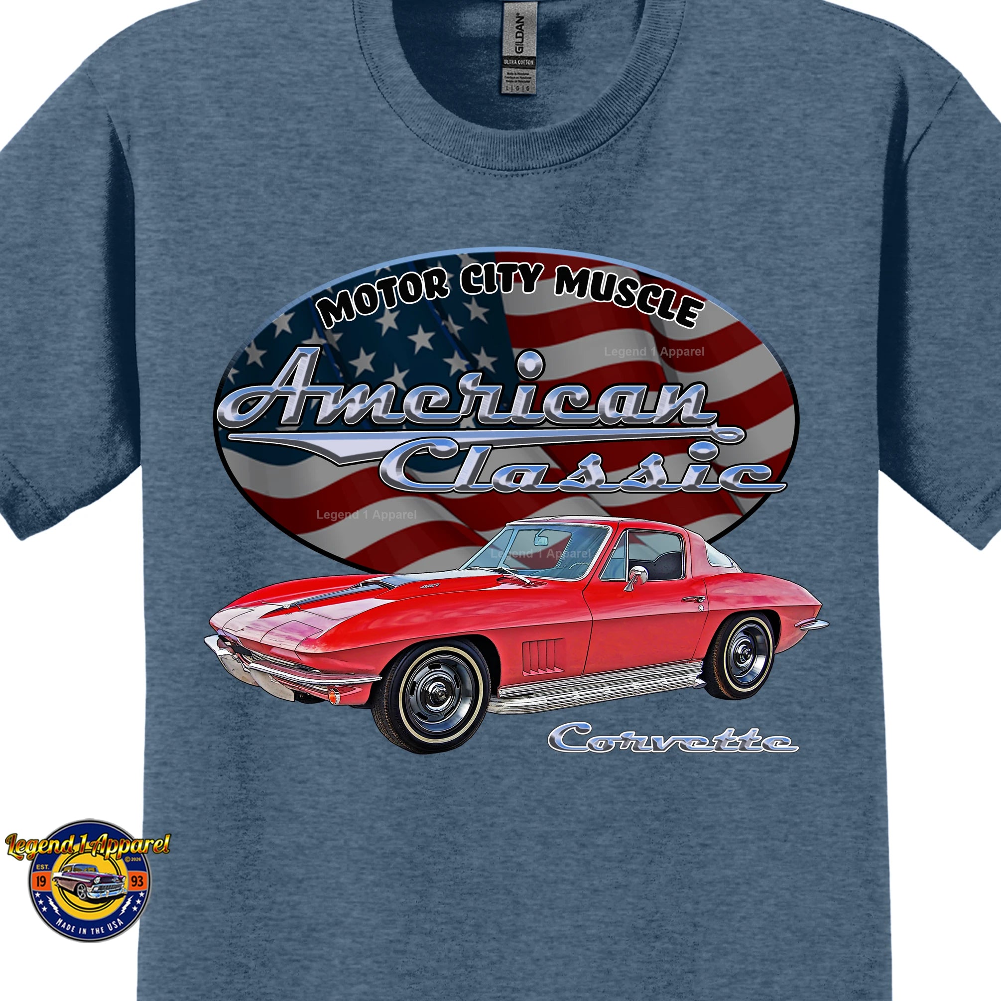 1967 Chevrolet C2 Corvette - American Classic Muscle Car T-shirt