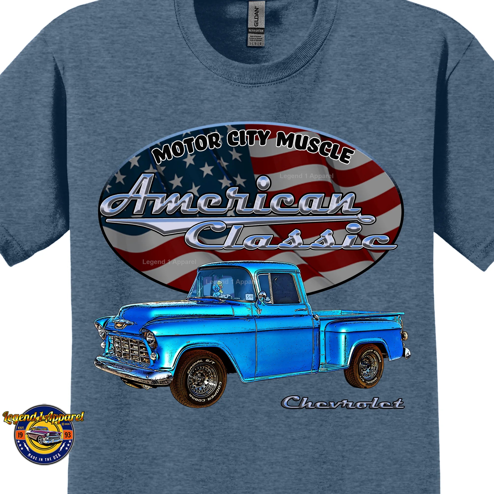 1955 Chevrolet Pick Up - American Classic Muscle Truck T-shirt