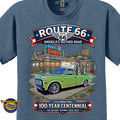 1972 Chevrolet Pick Up C10 Square Body Classic Truck Graphic Tee – Route 66 Centennial T-Shirt