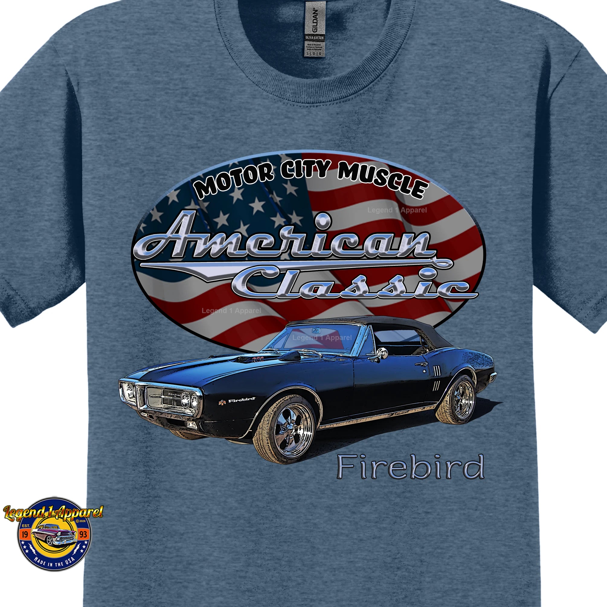 1967 Pontiac Firebird - American Classic Muscle Car T-shirt