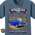 1959 Chevrolet El Camino Classic Truck Graphic Tee – Route 66 Centennial T-Shirt