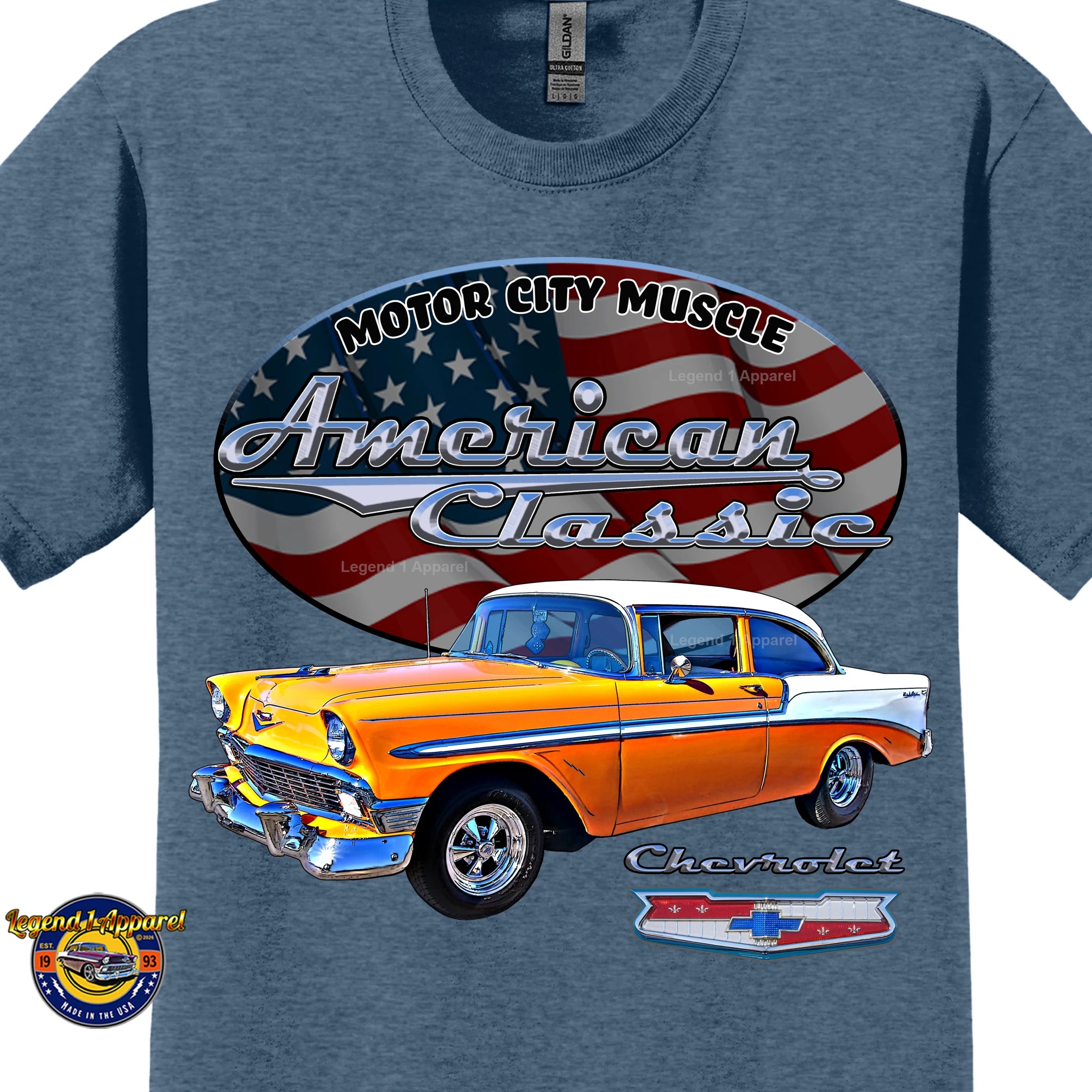 1956 Chevrolet Bel Air Coupe - American Classic Muscle Car T-shirt