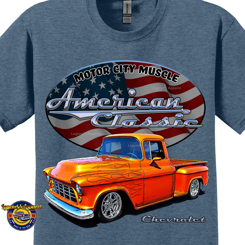 1955 Chevrolet Pick Up - American Classic Muscle Truck T-shirt