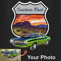Your Classic Car or Hot Rod custom made T-shirt. Send us a picture of your car. Desert Highway Sign