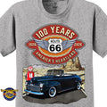 1947 Ford Coupe Classic Car Graphic Tee – Route 66 100 Years T-Shirt