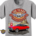 1968 Chevrolet Chevelle SS Classic Car Graphic Tee – Route 66 100 Years T-Shirt