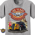 1937 Chevrolet Coupe Classic Car Graphic Tee – Route 66 100 Years T-Shirt