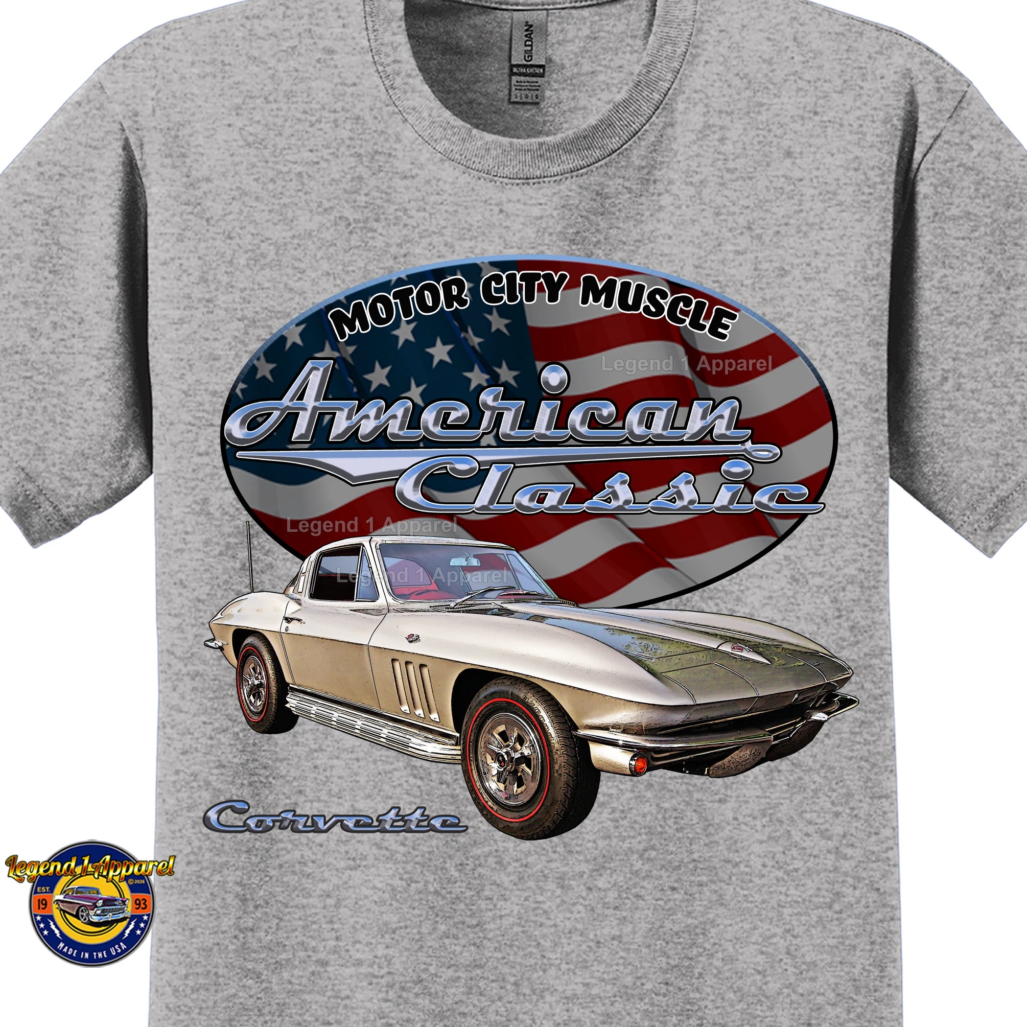 1965 Chevrolet C2 Corvette - American Classic Muscle Car T-shirt