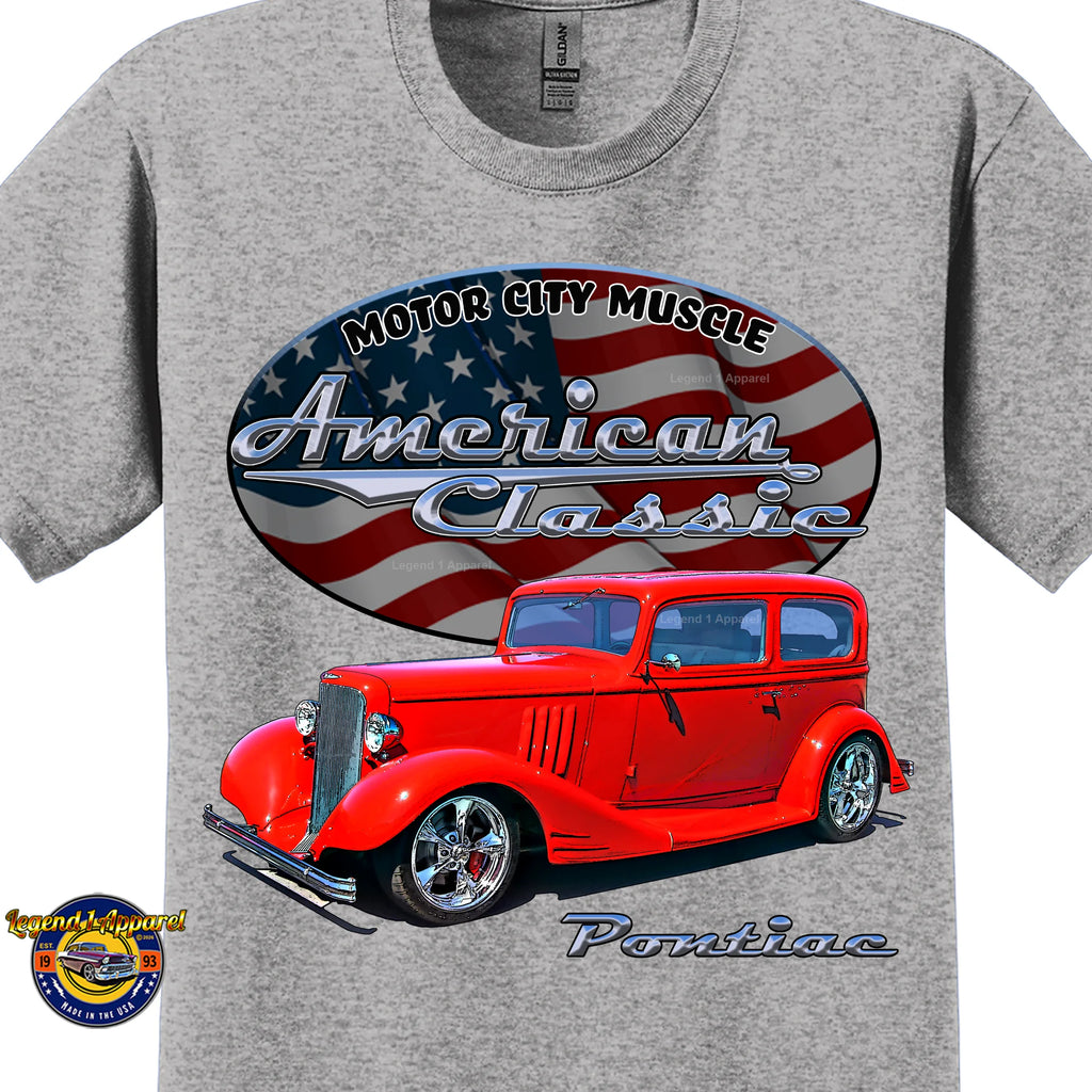 1933 Pontiac Coupe - American Classic Muscle Car T-shirt