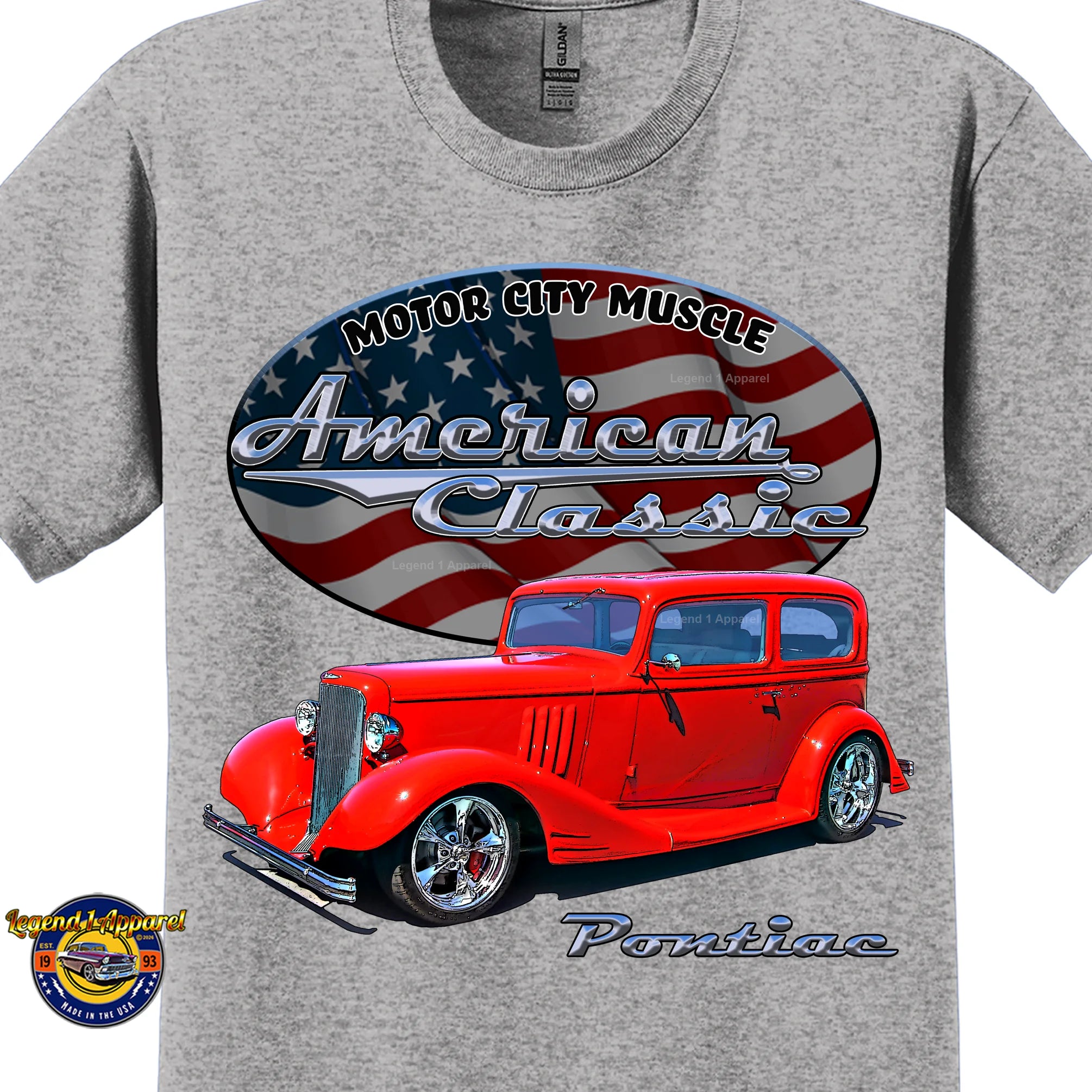 1933 Pontiac Coupe - American Classic Muscle Car T-shirt