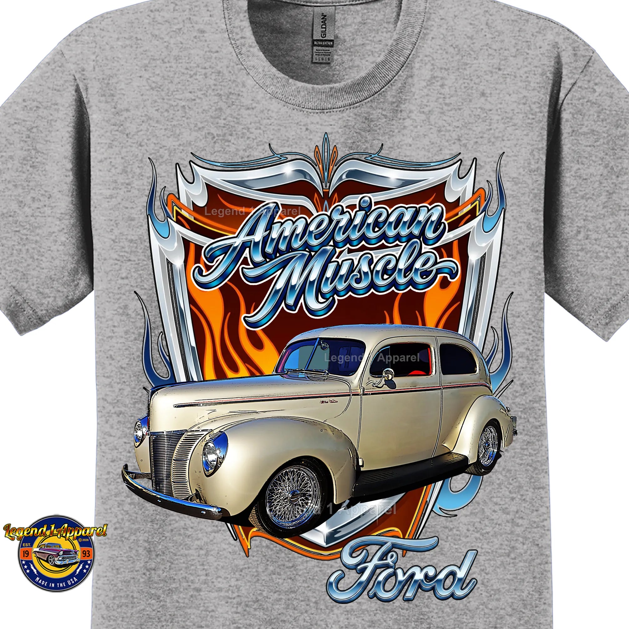 1940 Ford Coupe American Muscle T-Shirt –40 Ford Coupe Car Graphic Tee