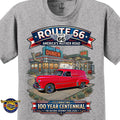1949 Pontiac Delivery Sedan Classic Car Graphic Tee – Route 66 Centennial T-Shirt