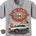 1968 Chevrolet Camaro Classic Car Graphic Tee – Route 66 100 Years T-Shirt