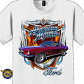 1967 Ford Mustang Fastback Classic Car Graphic Tee – American Muscle T-Shirt