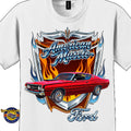 1968 Ford Torino GT Classic Car Graphic Tee – American Muscle T-Shirt