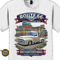 1956 Ford F100 Pick up Classic Truck Graphic Tee – Route 66 Centennial T-Shirt