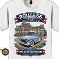 1955 Chevrolet Pick up Classic Truck Graphic Tee – Route 66 Centennial T-Shirt