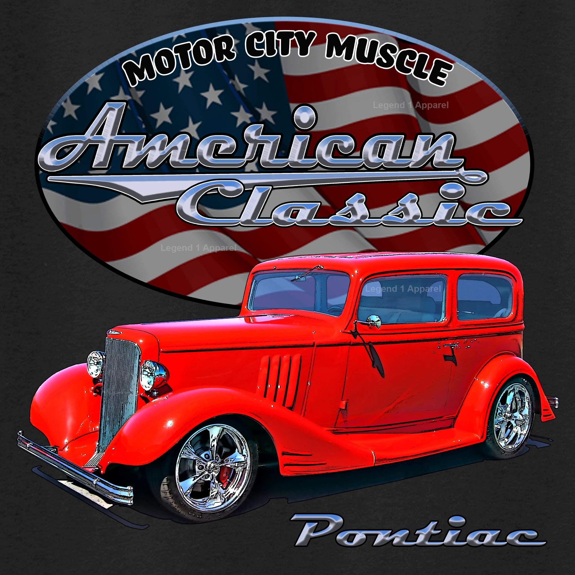 1933 Pontiac Coupe - American Classic Muscle Car T-shirt