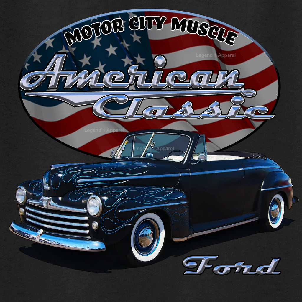 1947 Ford Convertible - American Classic Muscle Car T-shirt