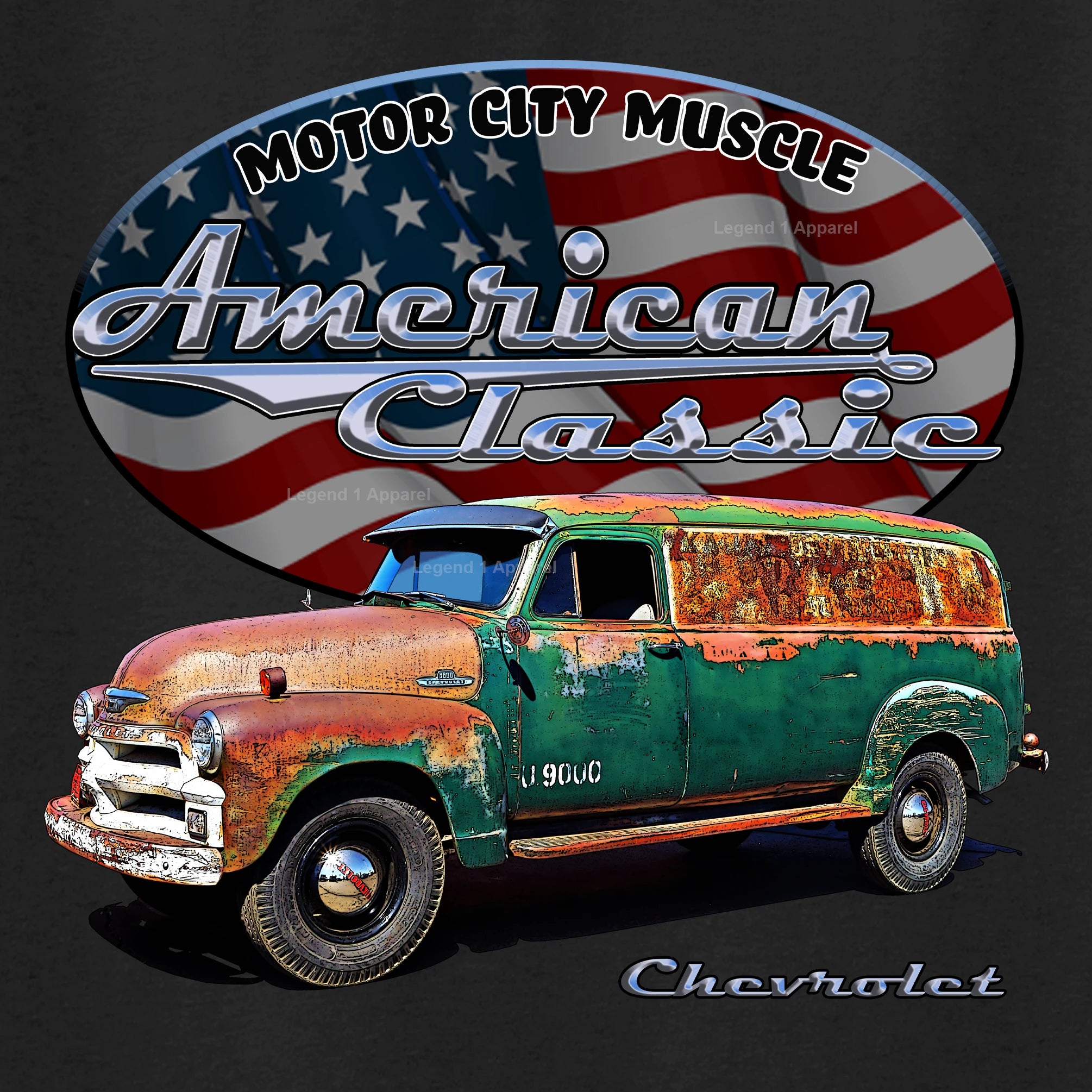 1956 Chevrolet Panel Truck - American Classic Muscle Truck T-shirt