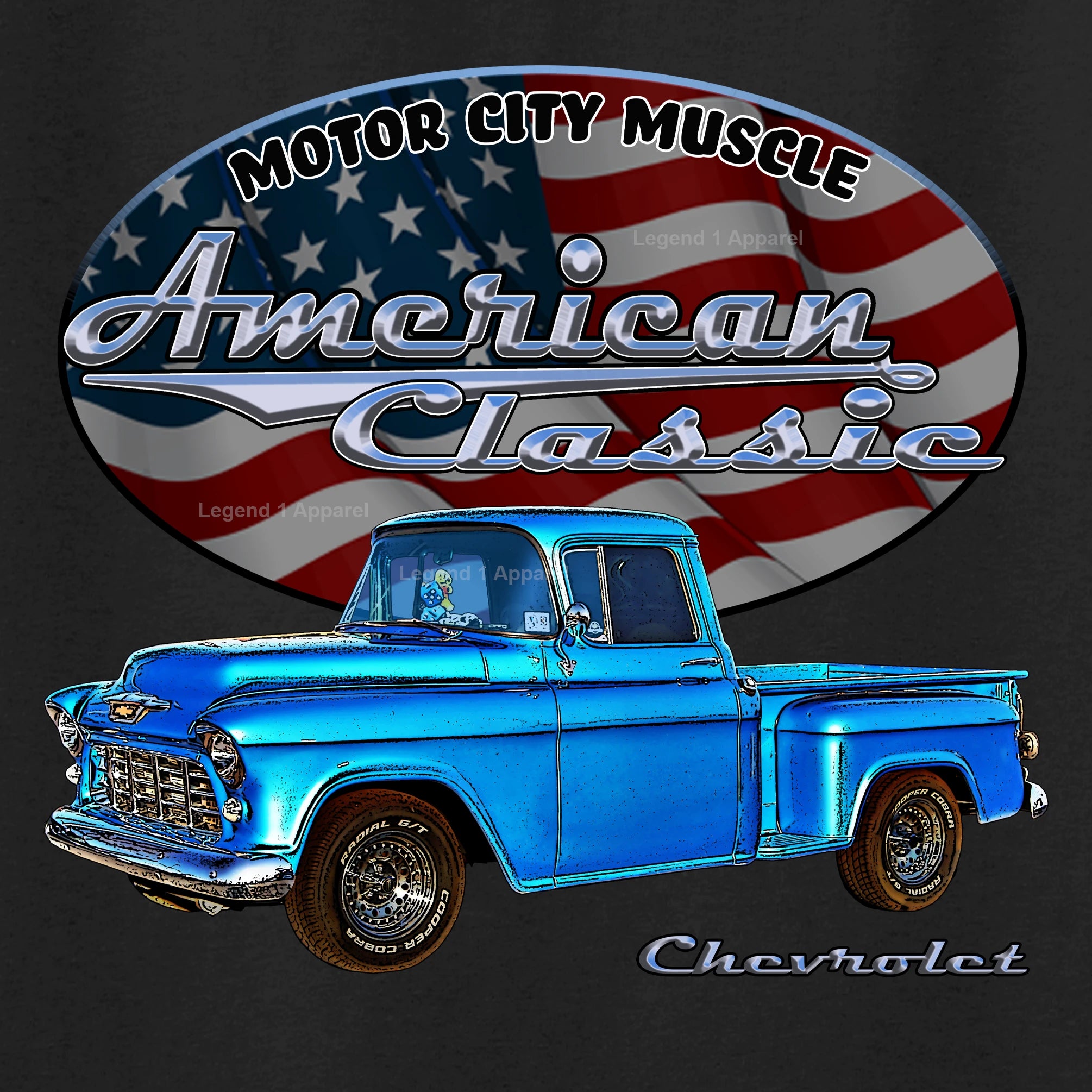 1955 Chevrolet Pick Up - American Classic Muscle Truck T-shirt