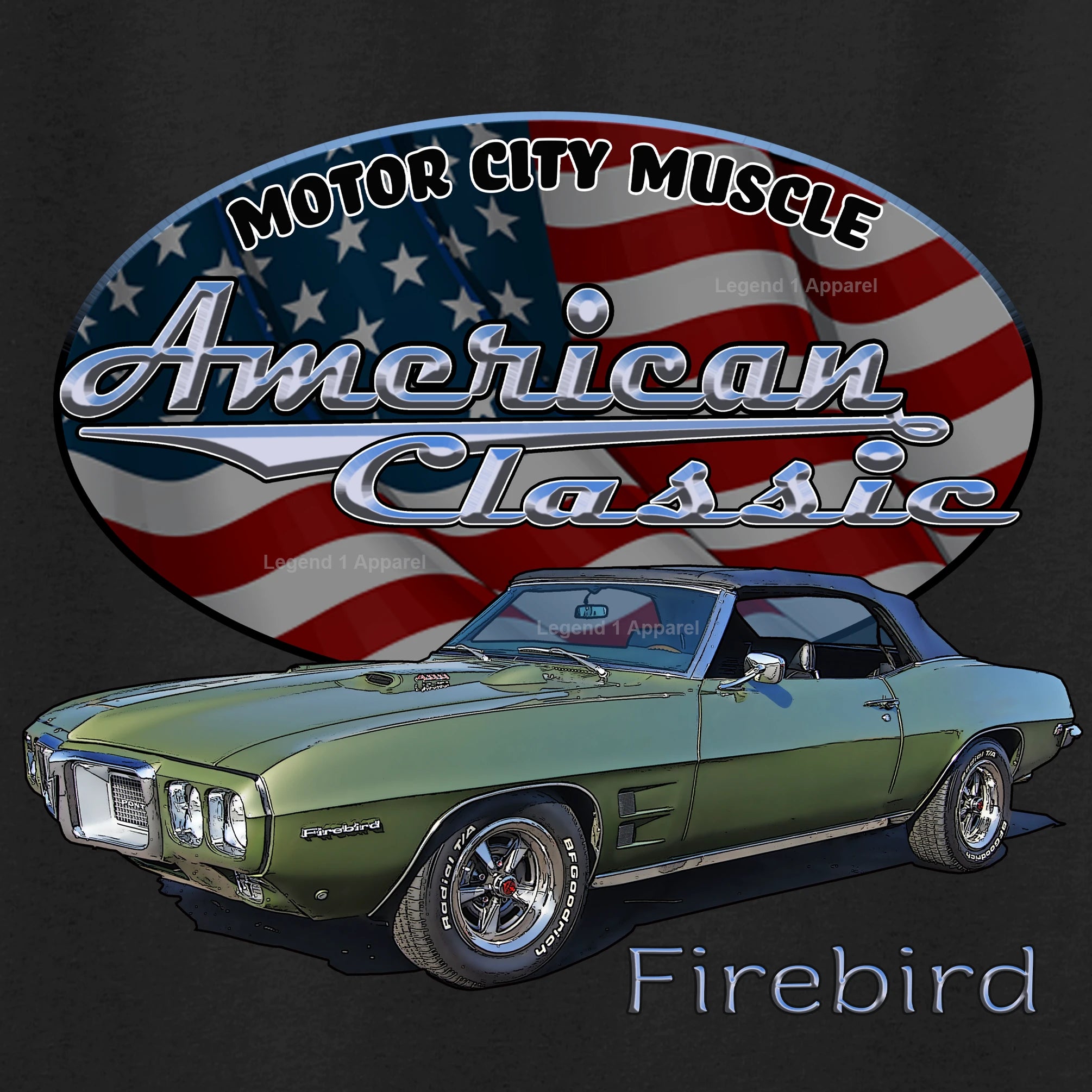 1969 Pontiac Firebird - American Classic Muscle Car T-shirt