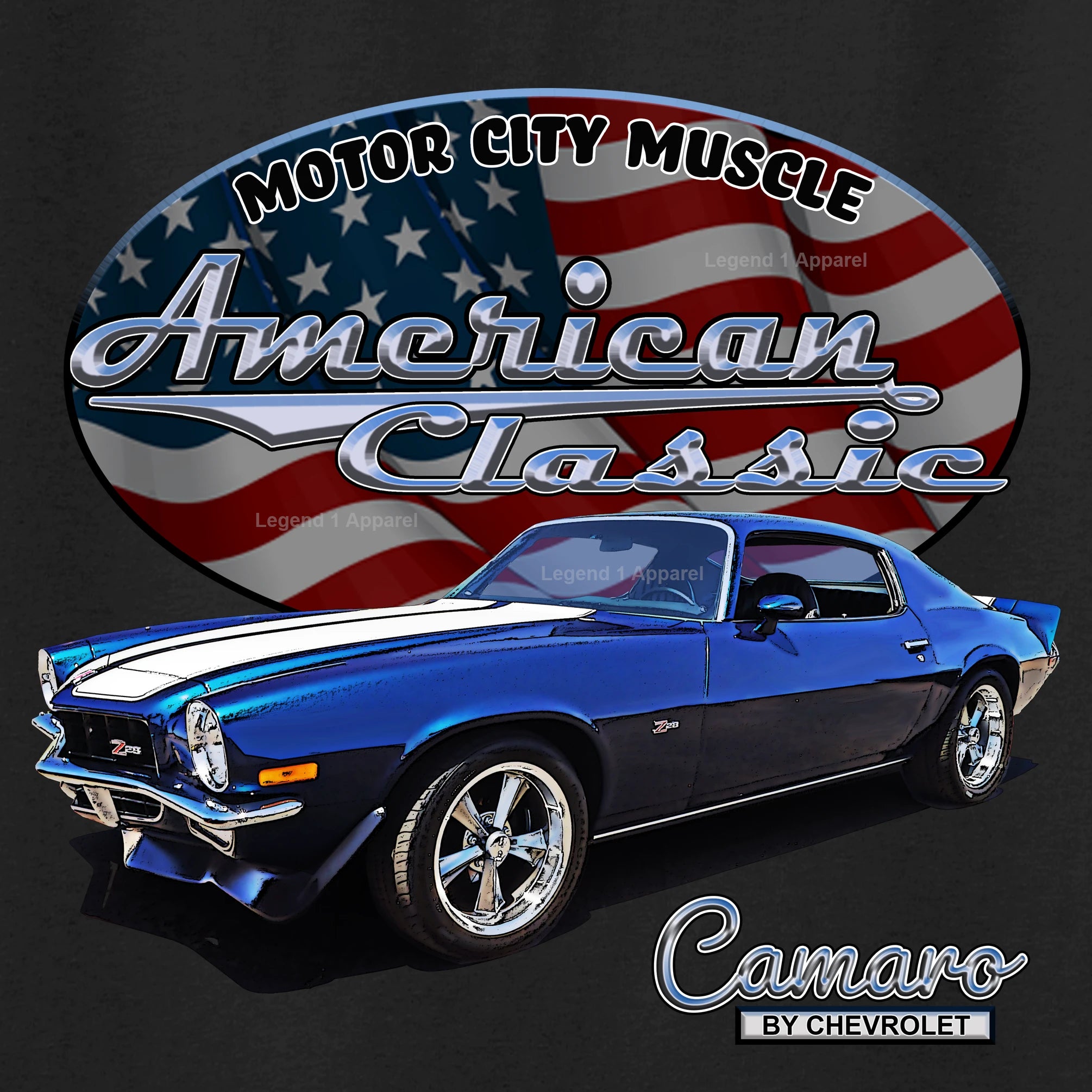 1973 Chevrolet Camaro - American Classic Muscle Car T-shirt