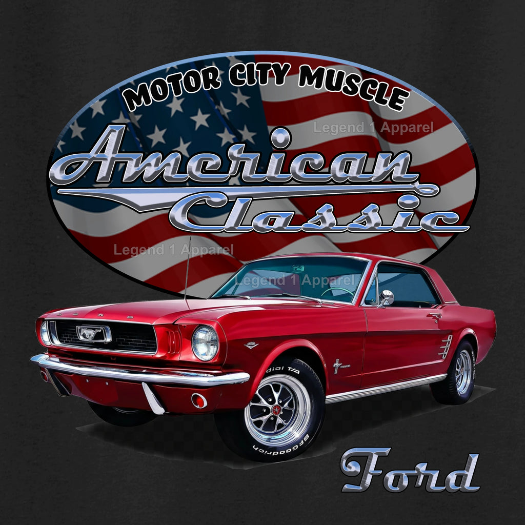 1966 Ford Mustang Coupe - American Classic Muscle Car T-shirt