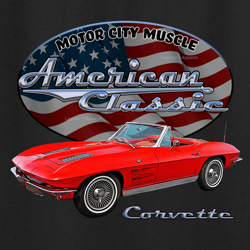 1963 Chevrolet C2 Corvette - American Classic Muscle Car T-shirt