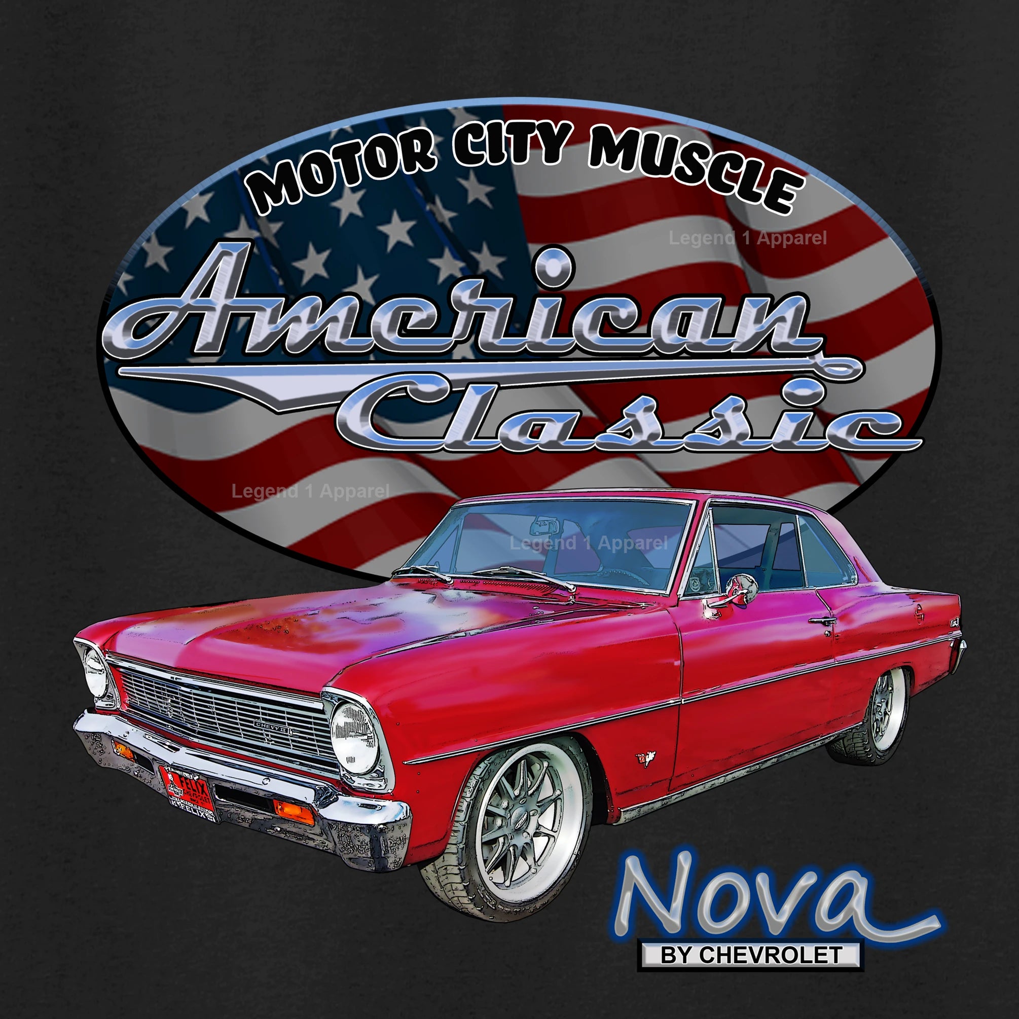 1966 Chevrolet Nova SS - American Classic Muscle Car T-shirt