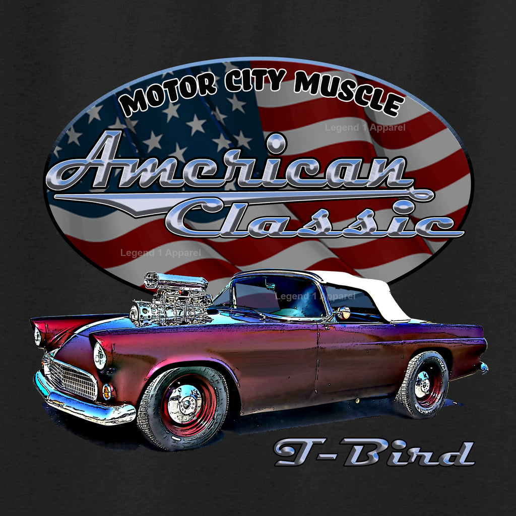 1955 Ford Thunderbird - American Classic Muscle Car T-shirt