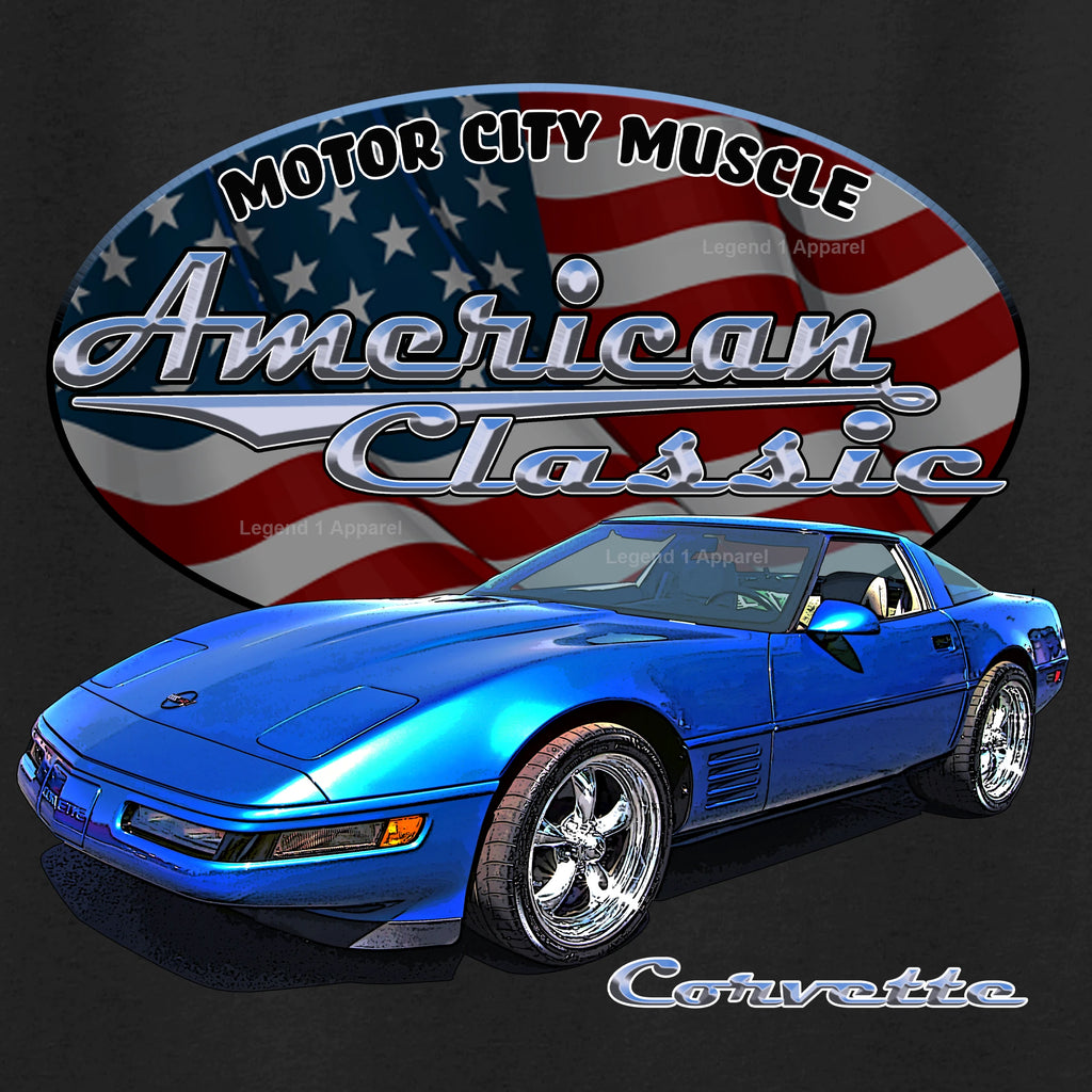 1992 Chevrolet C4 Corvette - American Classic Muscle Car T-shirt