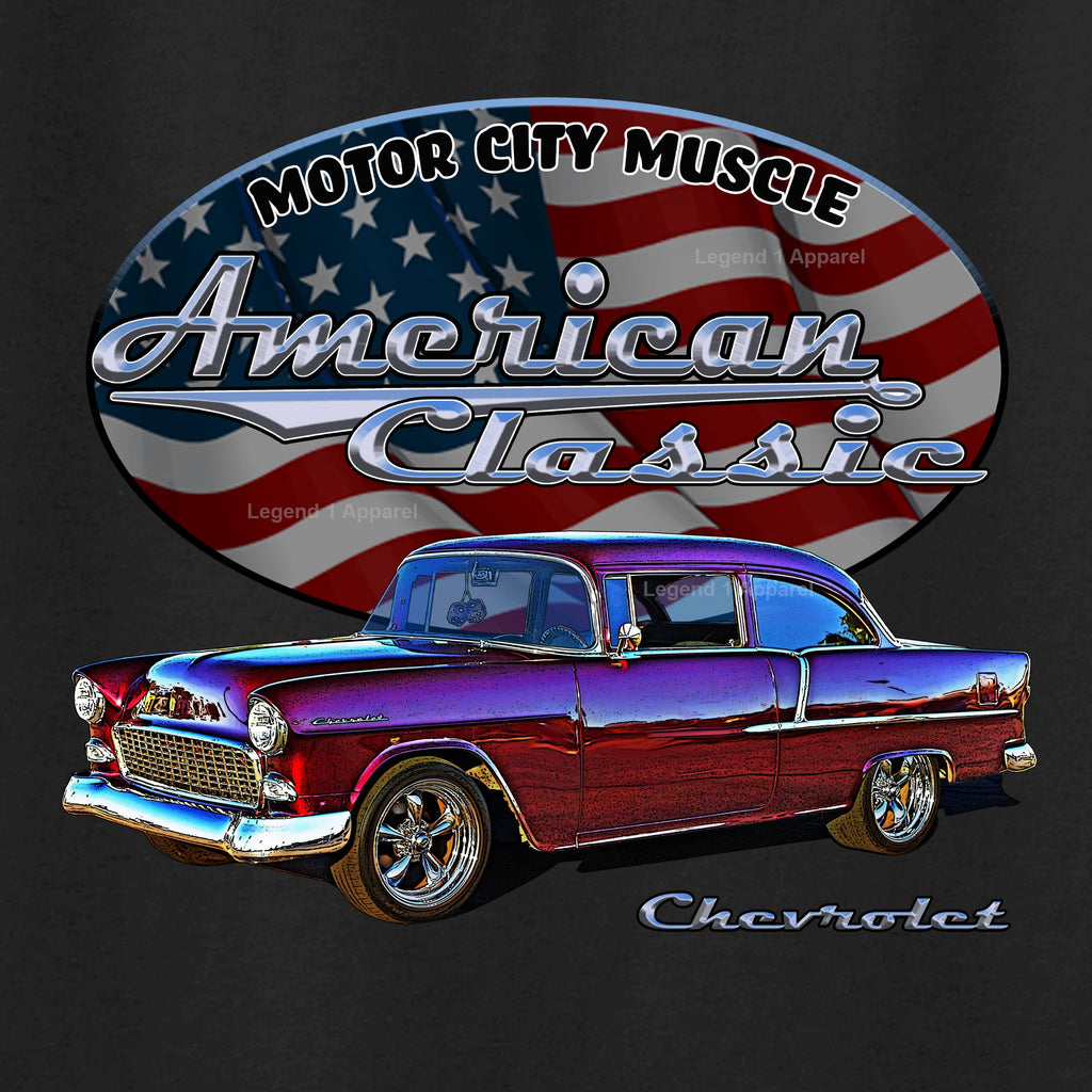 1955 Chevrolet Del Ray Coupe - American Classic Muscle Car T-shirt