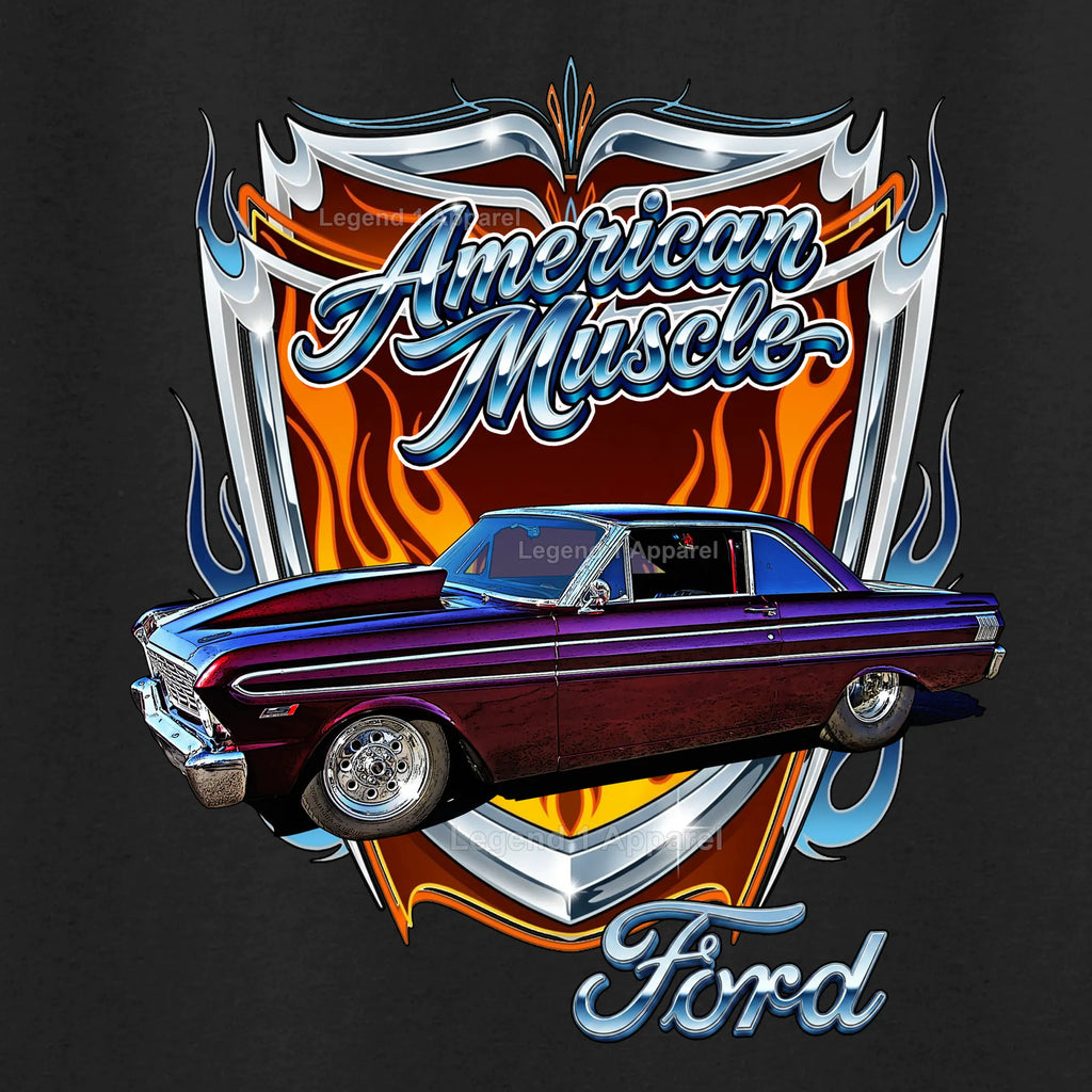 1964 Ford Falcon American Muscle T-Shirt –64 Ford Coupe Car Graphic Tee