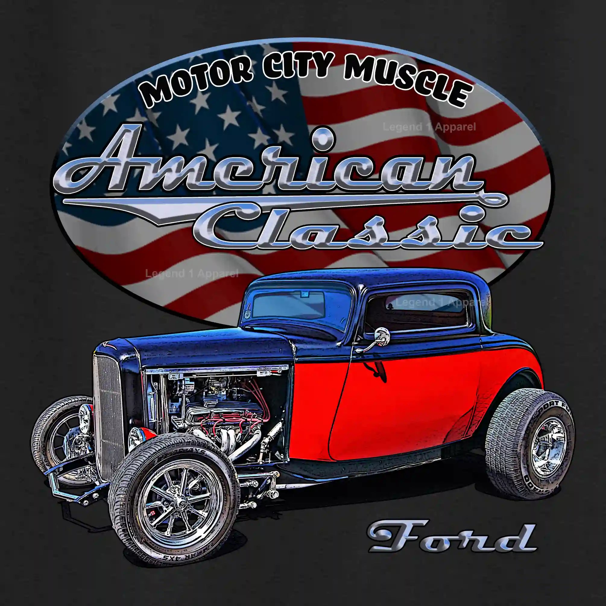 1932 Ford Coupe - American Classic Muscle Car T-shirt