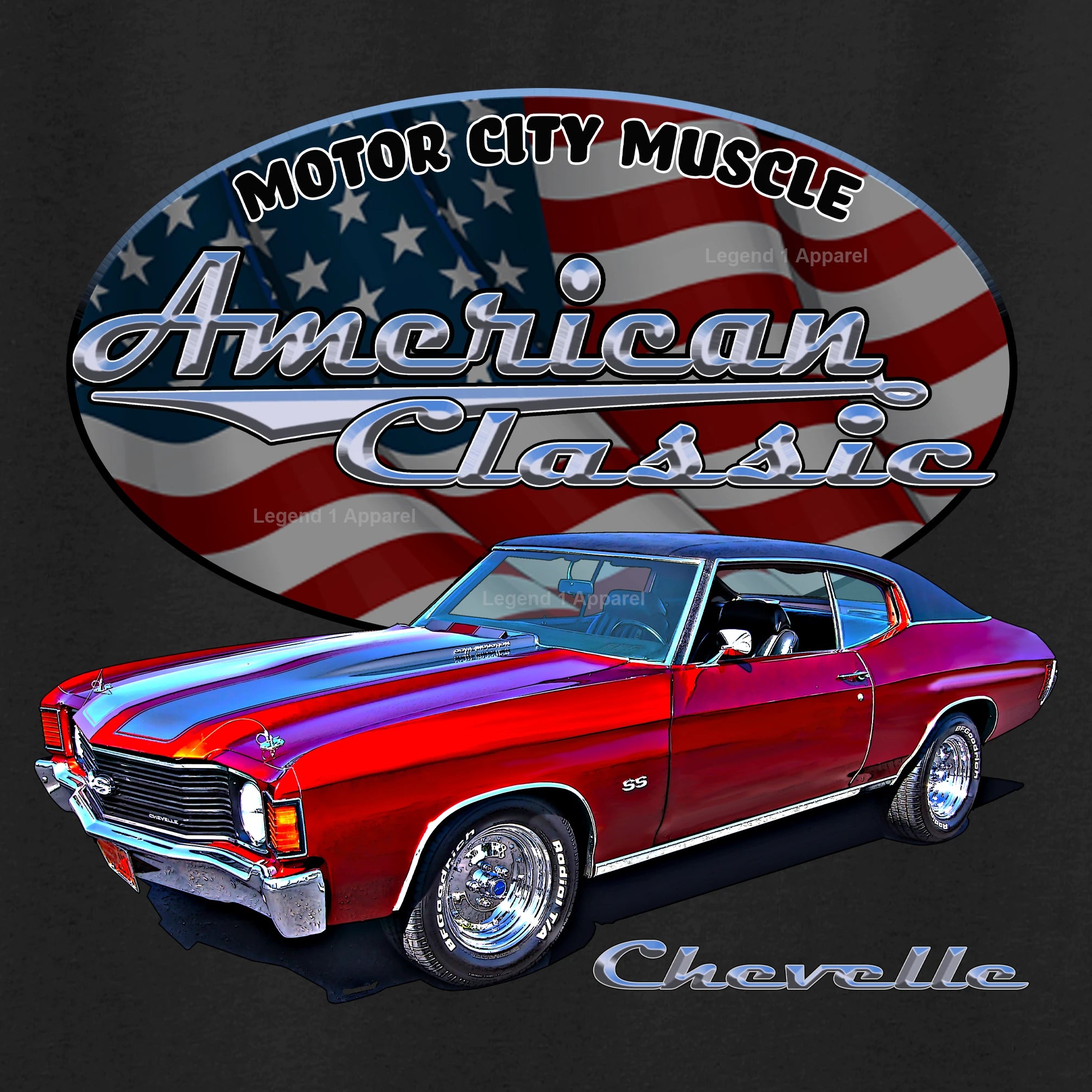 1972 Chevrolet Chevelle SS - American Classic Muscle Car T-shirt