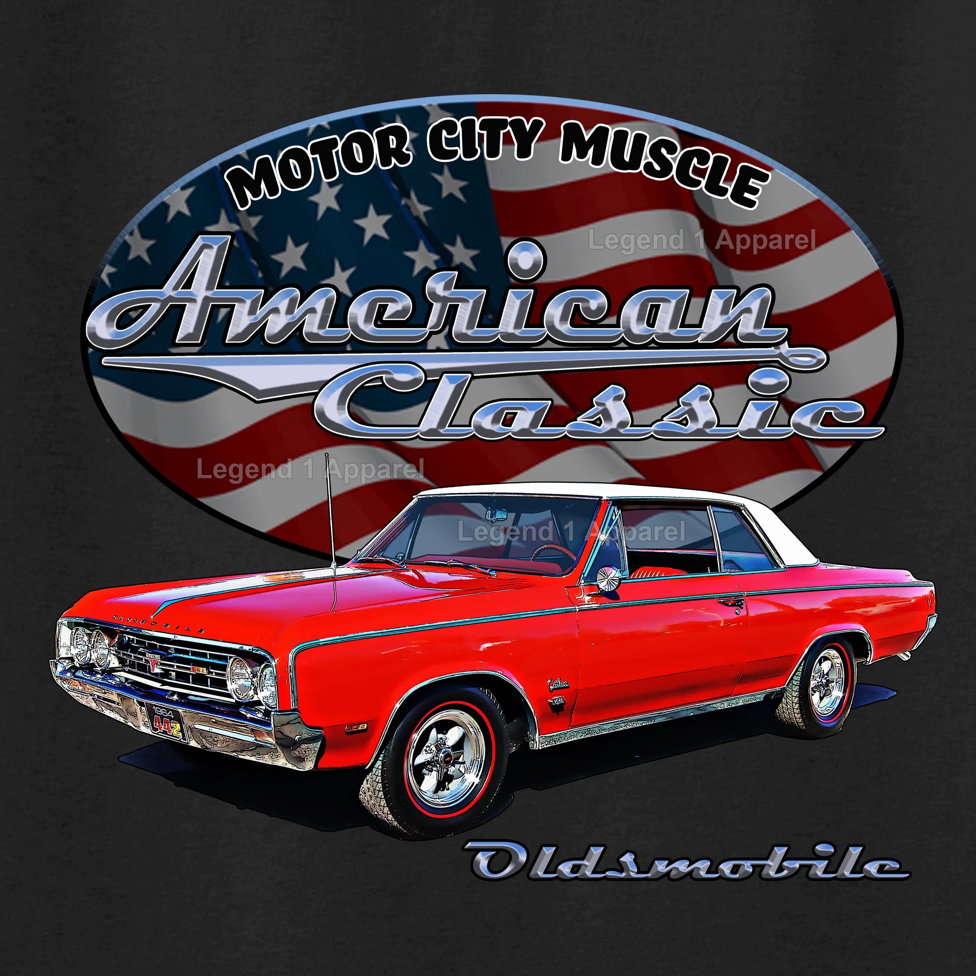 1964 Oldsmobile Cutlass 442 - American Classic Muscle Car T-shirt