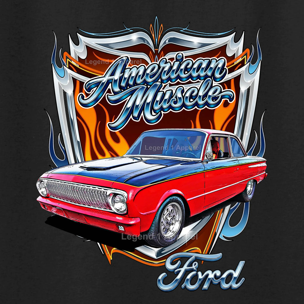1963 Ford Falcon American Muscle T-Shirt –63 Ford Coupe Car Graphic Tee