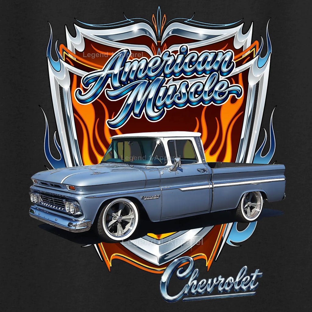 1960 Chevrolet Truck American Muscle T-Shirt – 60 Chevy Classic Pick Up Graphic Tee